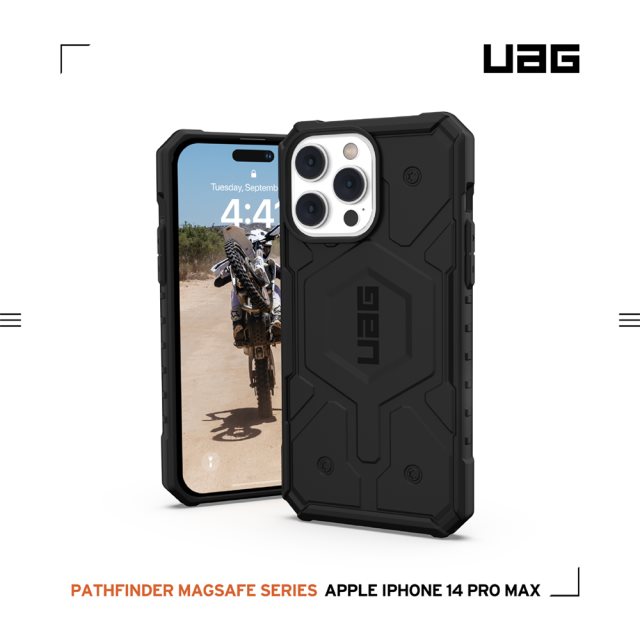 UAG iPhone 14 Pro Max 磁吸式耐衝擊保護殼-黑 [北都]