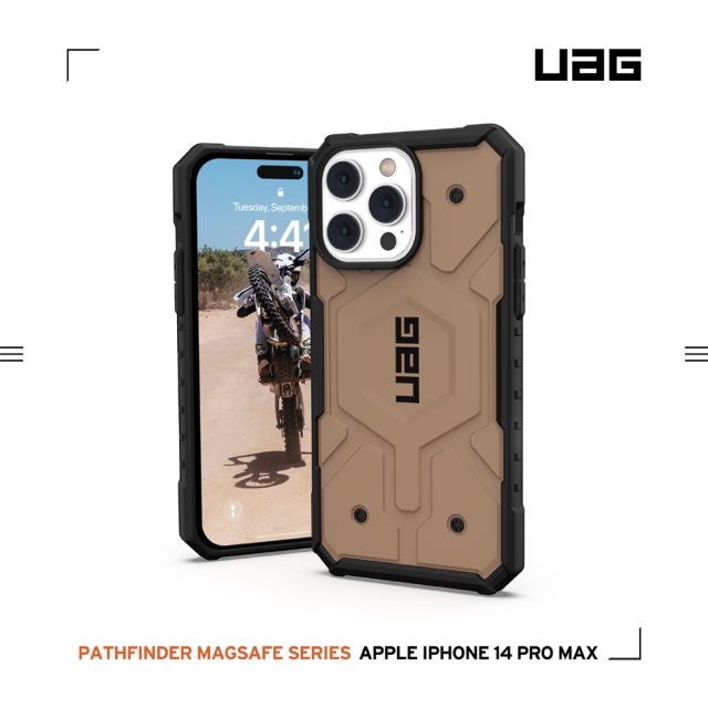 UAG iPhone 14 Pro Max 磁吸式耐衝擊保護殼-沙 [北都]