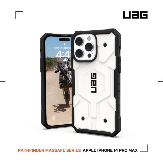 UAG iPhone 14 Pro Max 磁吸式耐衝擊保護殼-白 [北都]