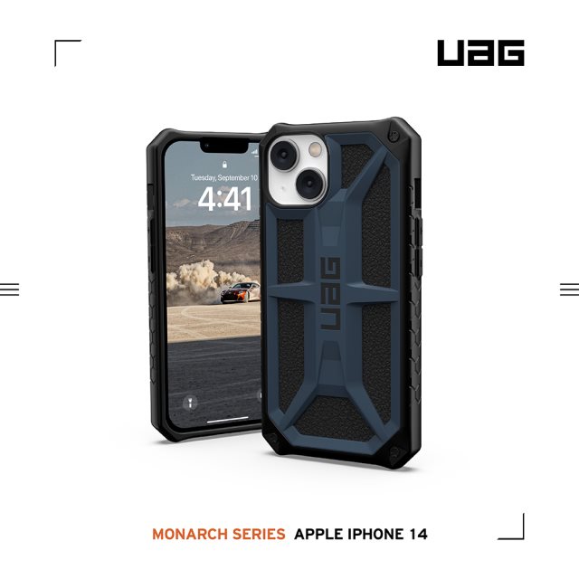 UAG iPhone 14 頂級版耐衝擊保護殼-藍 [北都]