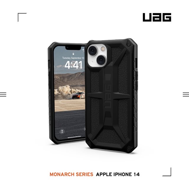 UAG iPhone 14 頂級版耐衝擊保護殼-極黑 [北都]