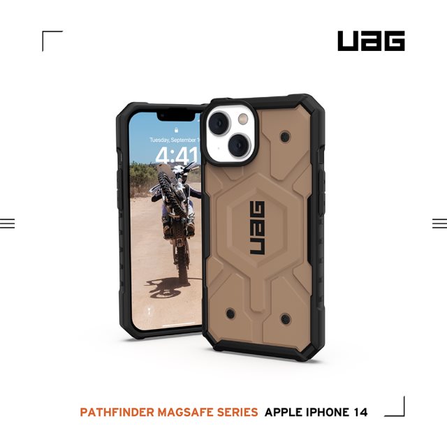 UAG iPhone 14 磁吸式耐衝擊保護殼-沙 [北都]