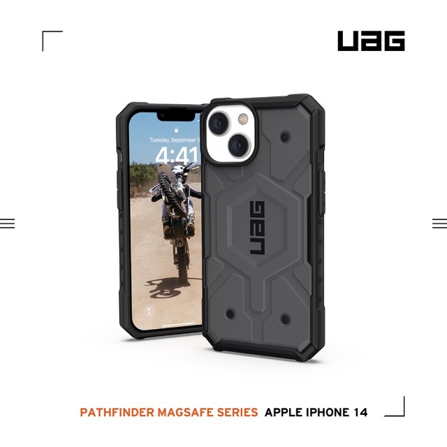 UAG iPhone 14 磁吸式耐衝擊保護殼-灰 [北都]