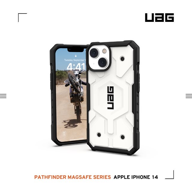 UAG iPhone 14 磁吸式耐衝擊保護殼-白 [北都]