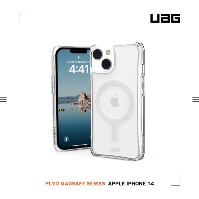 UAG iPhone 14 磁吸式耐衝擊保護殼-極透明 [北都]