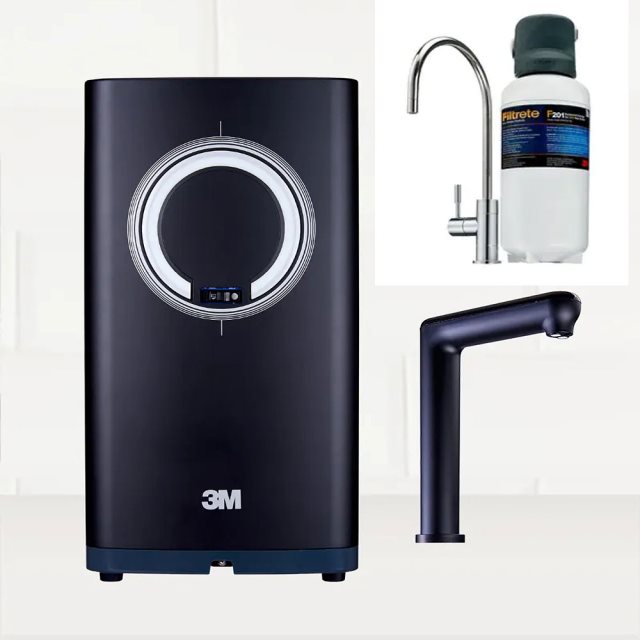 【3M】HEAT3000櫥下型觸控式熱飲機+3US-S201-5 超微密淨水器組