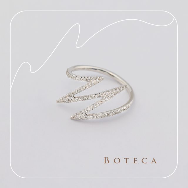 【BOTECA珠寶飾品】波動率｜14k鑽石戒指｜配件精品