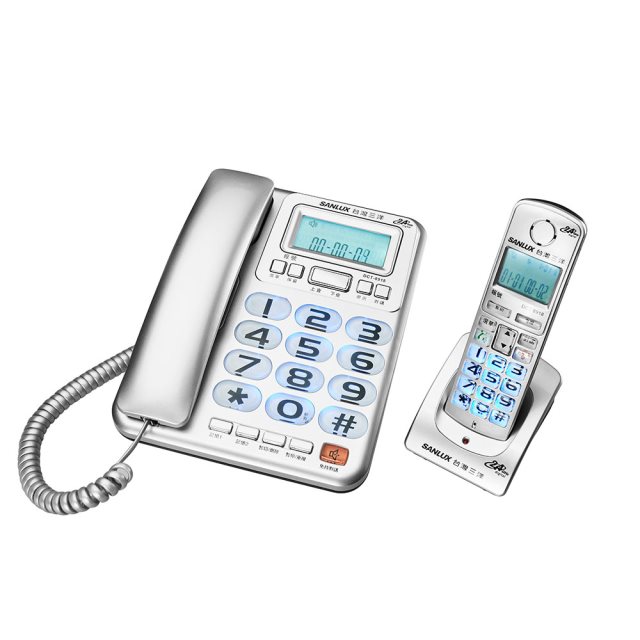 【SANLUX 台灣三洋】無線電話機 DCT-8918 (銀)