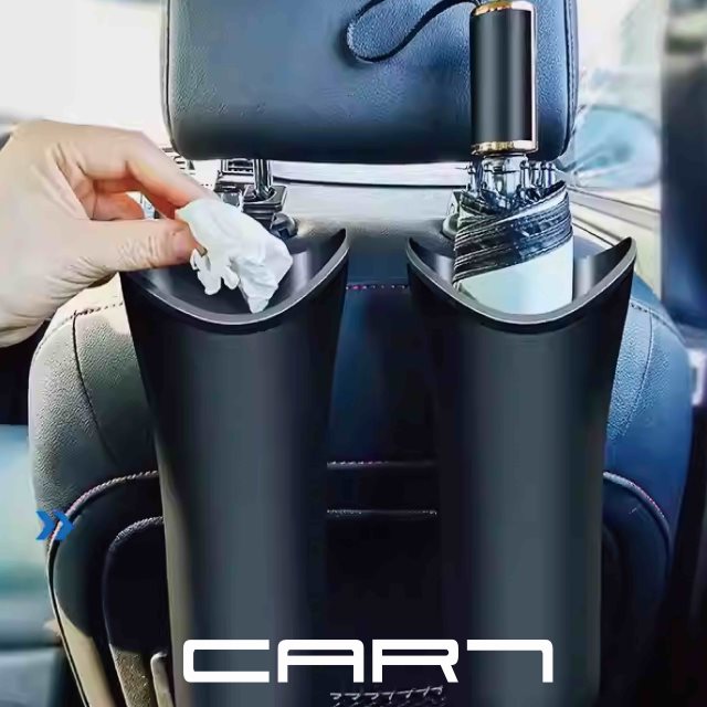 預購【Car7 柒車市集】Car7 柒車市集多功能汽車傘桶 車用傘架 雨傘收納 摺疊傘車內收納架 - 兩個