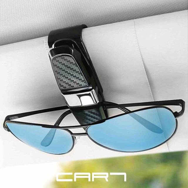 【Car7 柒車市集】Car7 柒車市集多功能車用多功能眼鏡夾 遮陽板多功能眼鏡夾 - 黑色