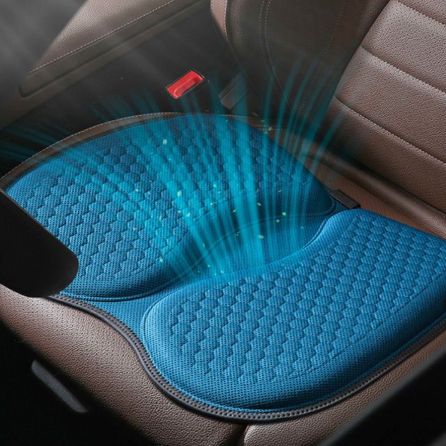 【Car7 柒車市集】360度3D蜂巢U型鏤空透氣坐墊 舒適可水洗凝膠坐墊 汽車坐墊 (兩色隨機出貨)