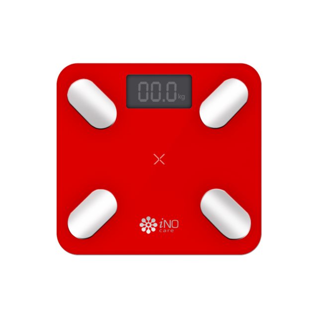 iNO CD850 15合1健康管理藍牙智慧體重計-紅( 北都)