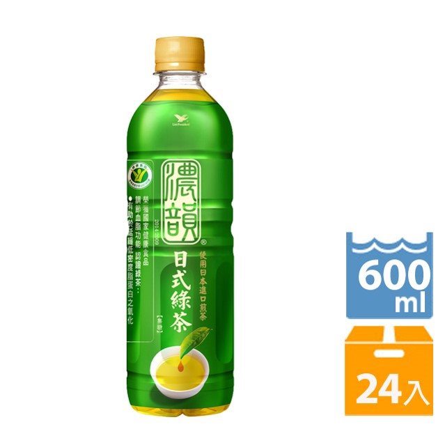 <限自取不宅配> 國都嚴選 團購 濃韻 日式綠茶600ml( 24入/箱)