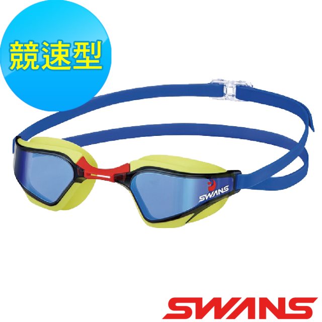 【SWANS 日本】專業競速型泳鏡 (SR-72MMITPA 藍/綠/防霧/抗UV/內鑲鍍膜)