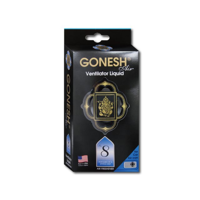 【日本GONESH】汽車空調冷氣出風口專用夾式芳香劑1入/盒(室內持久芳香型)－NO.8春之薄霧