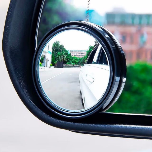 【Car7 柒車市集】Car7 柒車市集 倒車輔助小圓鏡 後視鏡小圓鏡 照後鏡 輔助鏡 - 一組兩入