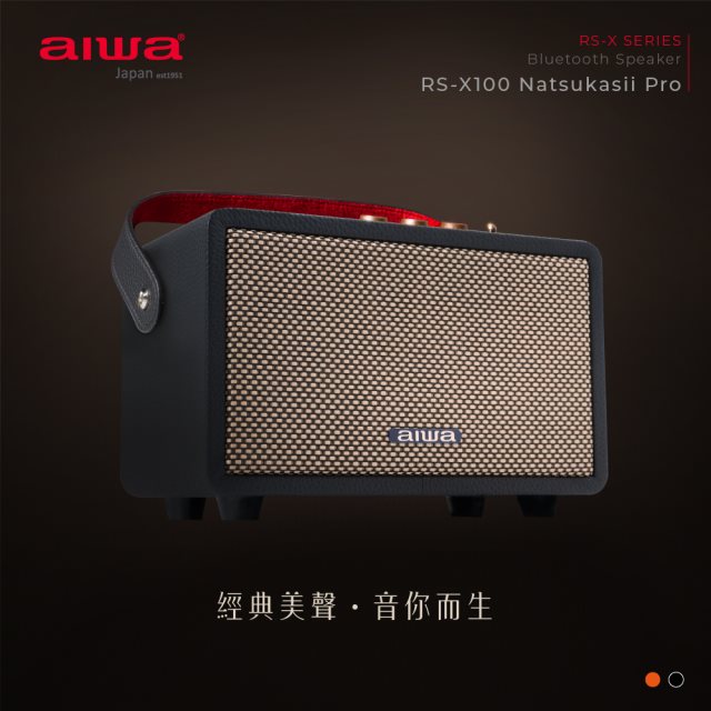 【aiwa愛華】藍牙音箱 RS-X100 Natsukasii Pro (黑)