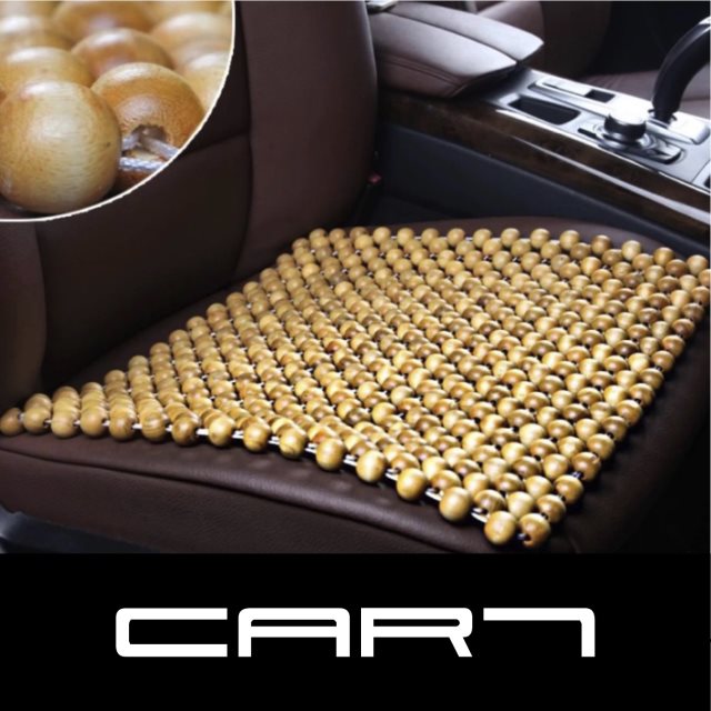【Car7 柒車市集】柒車100%天然檜木坐墊 圓珠坐墊 木珠坐墊 汽車坐墊 - 45x45cm