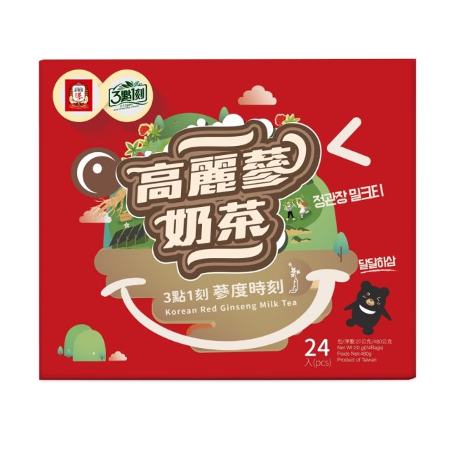 【3點1刻】正官庄聯名款 高麗蔘奶茶(24入/盒)