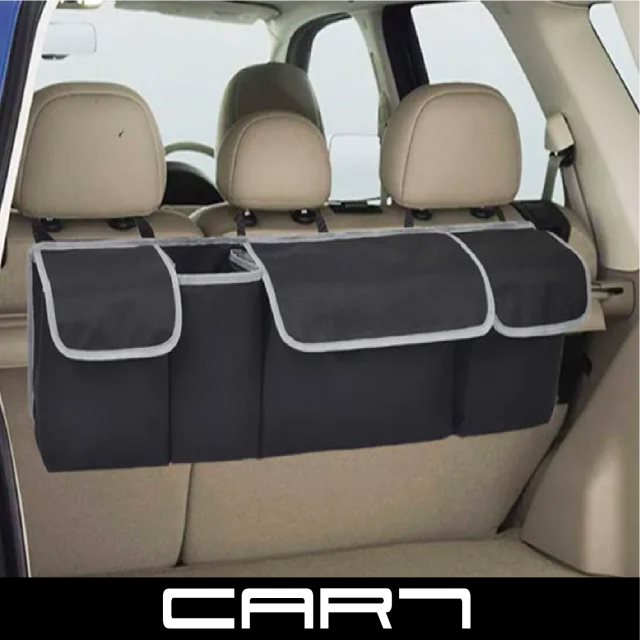 【Car7 柒車市集】柒車汽車 後座椅背掛式汽車後車箱收納袋 車用椅背收納袋 汽車收納掛袋