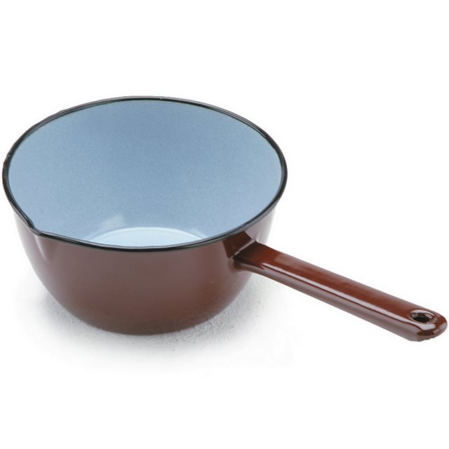【ibili】琺瑯牛奶鍋(棕14cm)