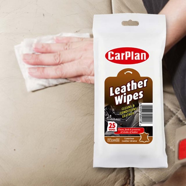 CarPlan卡派爾 Leather Wipes皮革保養擦拭紙巾
