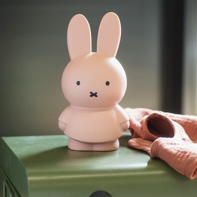 Miffy 米菲兔莫蘭迪色系款公仔存錢筒-小號 淺粉色MND-1312