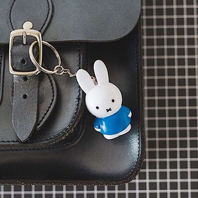 Miffy 米菲兔經典款公仔鑰匙圈吊飾 - 藍色