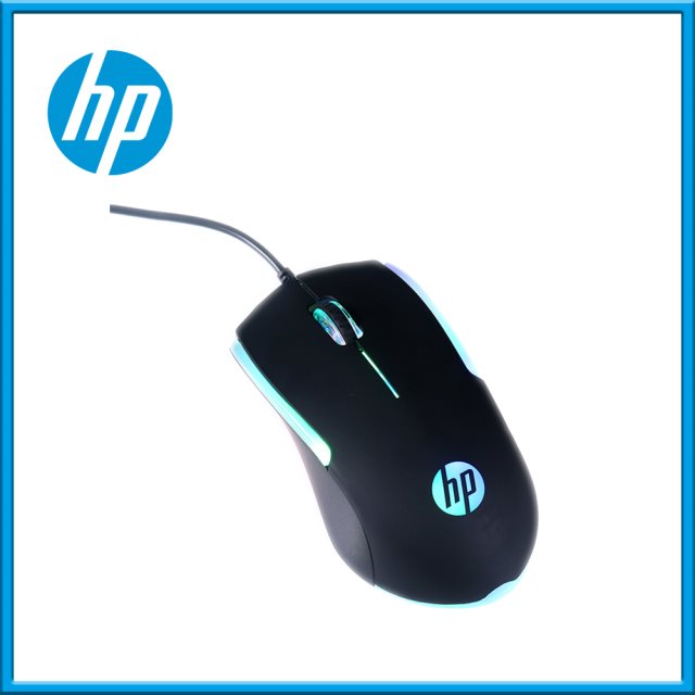 【HP 惠普】 M160 RGB有線電競高效能滑鼠 (黑)