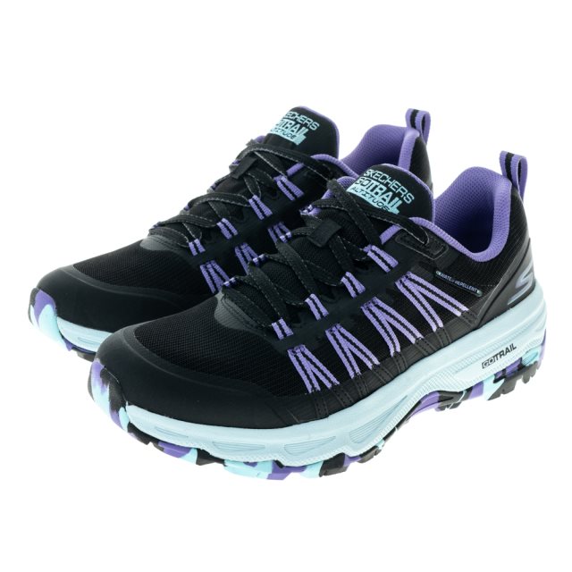 【SKECHERS】女鞋 戶外越野系列 GO RUN TRAIL ALTITUDE 黑x紫 (128222BKLV)