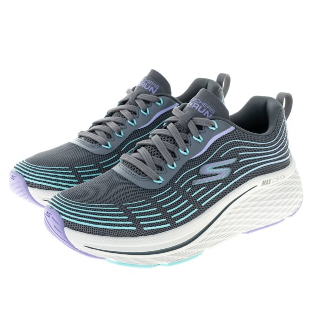 【SKECHERS】女鞋 慢跑系列 GO RUN MAX CUSHIONING ELITE 2.0 灰x紫 (129600CCLV)