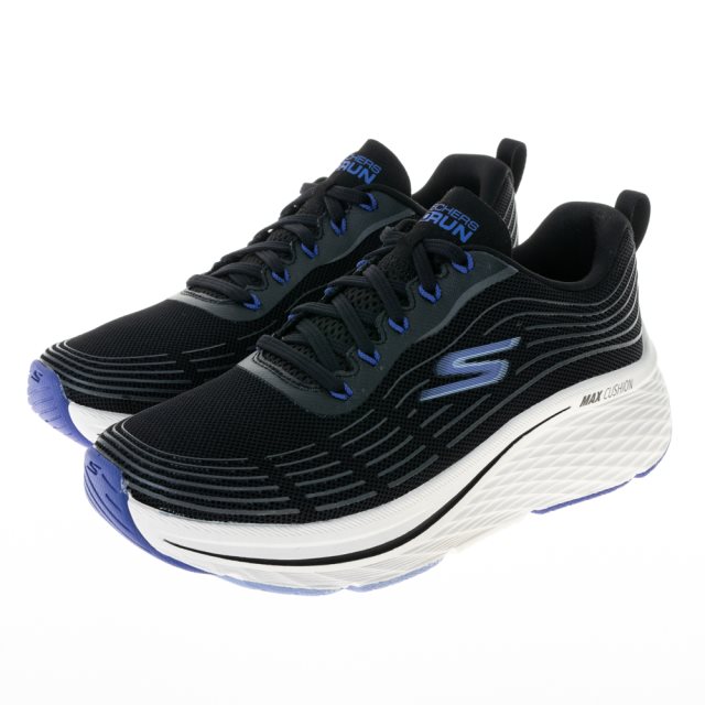 【SKECHERS】女鞋 慢跑系列 GO RUN MAX CUSHIONING ELITE 2.0 黑x紫 (129600BKPR)