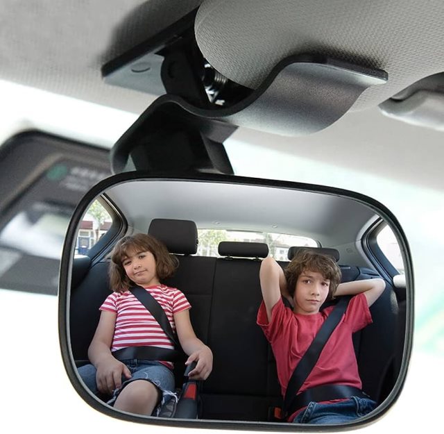 【Car7 柒車市集】柒車市集汽車夾式寶寶後照鏡 360度旋轉 曲面大視野 照後鏡 寶寶嬰兒觀察鏡