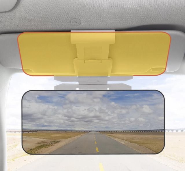 【Car7 柒車市集】柒車市集汽車遮陽板夾式遮光板防眩鏡 汽車防眩板 遮陽鏡