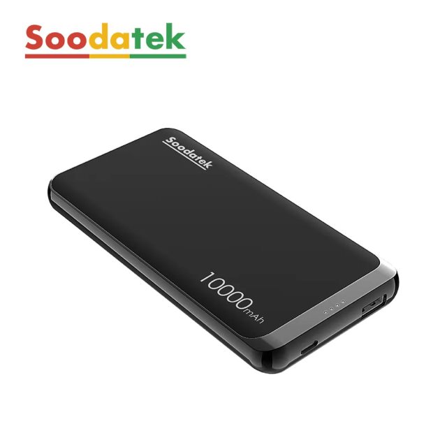 【Soodatek】PD20W USB-C 雙向行動電源 10000mAh-黑 [北都]