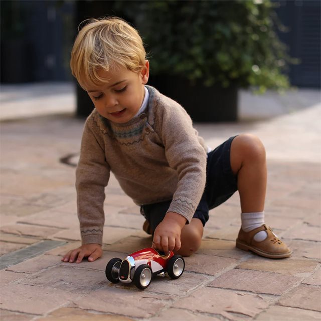 法國Baghera 精緻玩具復古小跑車-紅白