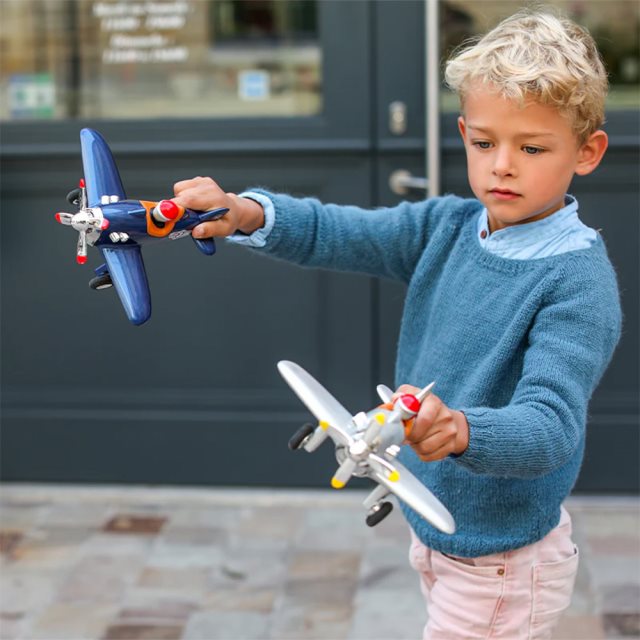 法國Baghera 精緻玩具小飛機-銀輝