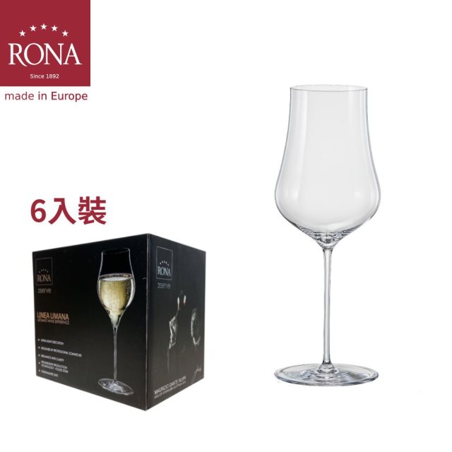 【RONA】斯洛伐克LINEA UMANA人文系列 5號白酒杯520ml-6入組