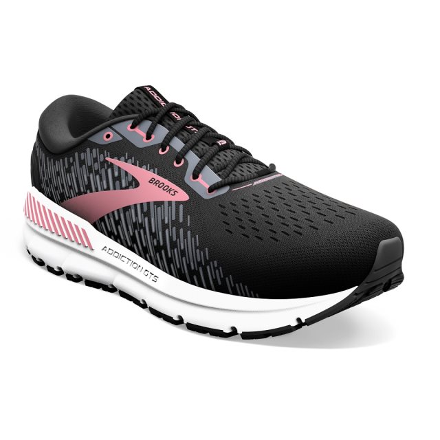 【BROOKS】女 慢跑鞋 避震緩衝象限 ADDICTION GTS 15 2E超寬楦 黑(1203522E088)