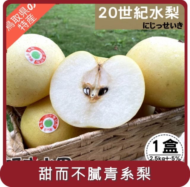 【阿成水果】桃苗選品—日本鳥取二十世紀水梨 (6粒/2.5kg/盒)