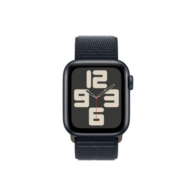 Apple Watch SE (2023)/40 公釐午夜色鋁金屬錶殼/午夜色運動型錶環 *MRE03TA/A 智慧手錶