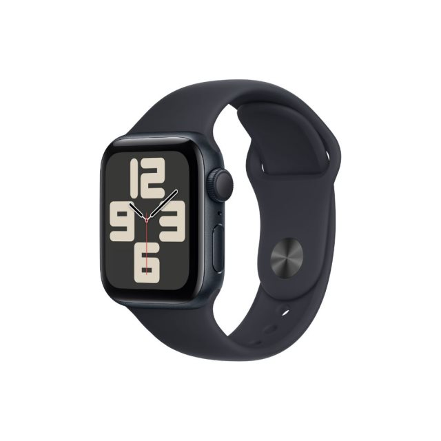 Apple Watch SE (2023)/40 公釐午夜色鋁金屬錶殼/午夜色運動型錶帶 S/M *MR9X3TA M/L MR9Y3TA 智慧手錶 #雙11