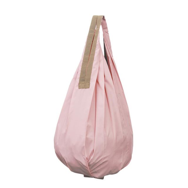 【Shupatto】S460 長條形手提肩背兩用秒收袋-粉色(購物袋 秒收包 環保包 野餐包) [北都]