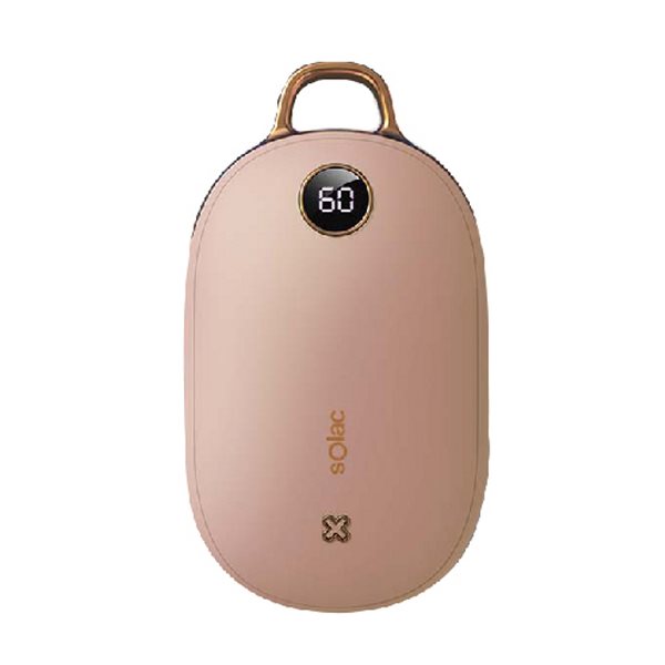【Solac】 SJL-C02 充電式暖暖包-粉色 (暖手寶 暖暖蛋 電暖器 保暖抗寒 安全防爆 恆溫顯示 聖誕節交換禮物) [北都]