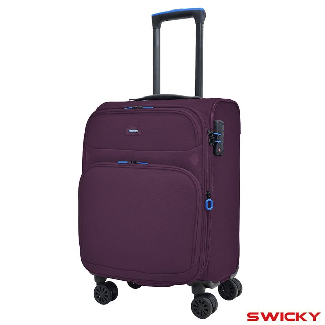 【SWICKY】19吋 復刻都會系列登機箱/旅行箱/行李箱(紫)