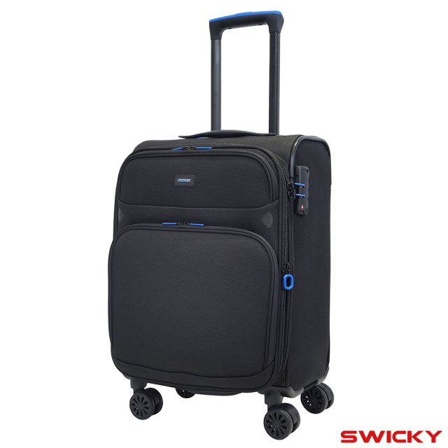 【SWICKY】19吋 復刻都會系列登機箱/旅行箱/行李箱(黑)