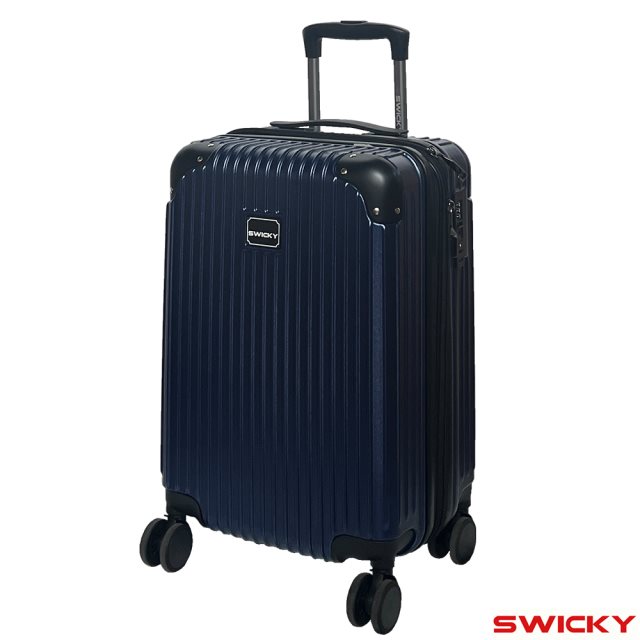【SWICKY】20吋都市經典系列登機箱/行李箱(深藍)
