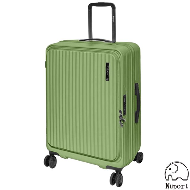 【NUPORT】 24吋前開式二代極致流體系列行李箱/旅行箱(綠)