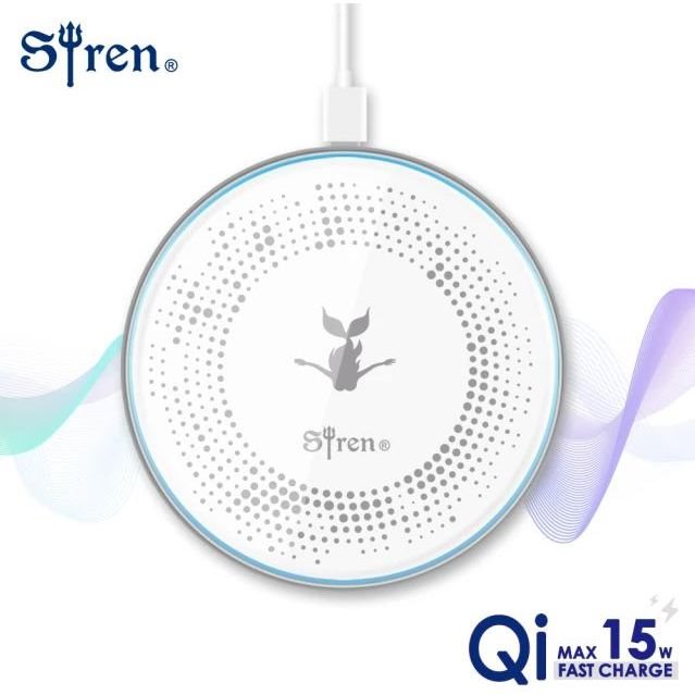 Siren Qi 纖薄極速快充 15W 無線充電板 *聖誕交換禮物