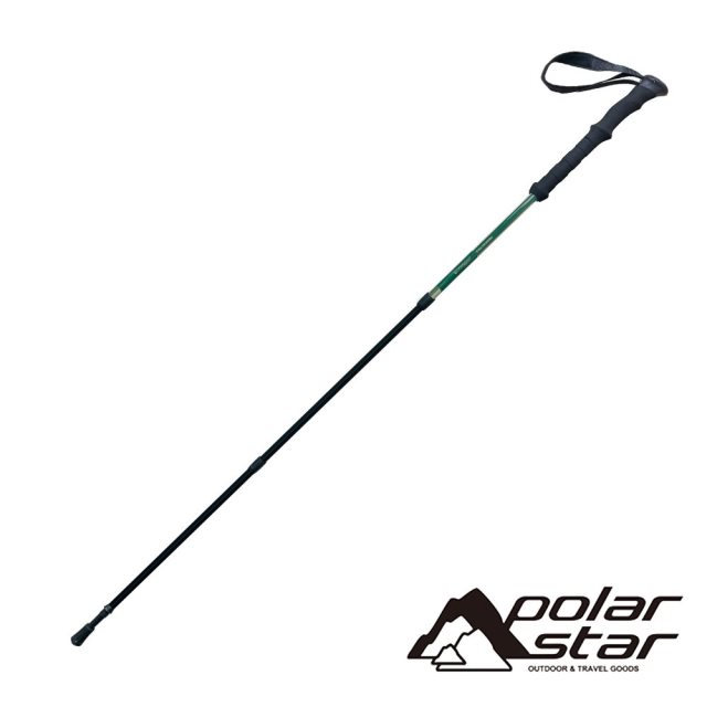 【PolarStar 桃源戶外】超輕碳纖維登山杖『綠』(單隻販售)